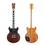 Deluxe Brighton Custom Shop - Solidbody Double Cutaway w/ Hardshell Case - One of a Kind - Walnut