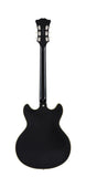 Excel DC Tour Collection - Semihollow Double Cutaway w/ Gig Bag - Manufacturer's Sample - One of a Kind - Solid Black