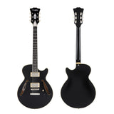 Excel SS Tour - Semihollow Single Cutaway w/ Gig Bag- Manufacturer's Sample - One of a Kind - Solid Black