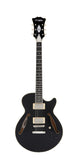 Excel SS Tour - Semihollow Single Cutaway w/ Gig Bag- Manufacturer's Sample - One of a Kind - Solid Black