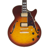 Excel SS XT - Semihollow Single Cutaway w/ Hardshell Case - Showroom Sample - Quilted Iced Tea Burst