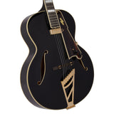 Excel Style B Throwback - Archtop Hollowbody w/ Hardshell Case - Manufacturer's Sample - One of a Kind - Black