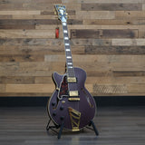 Deluxe SS - Semihollow Single Cutaway w/ Hardshell Case - Matte Purple