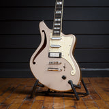 Deluxe Bedford SH - Offset Semihollow Single Cutaway w/ Hardshell Case - Showroom Sample - Desert Gold