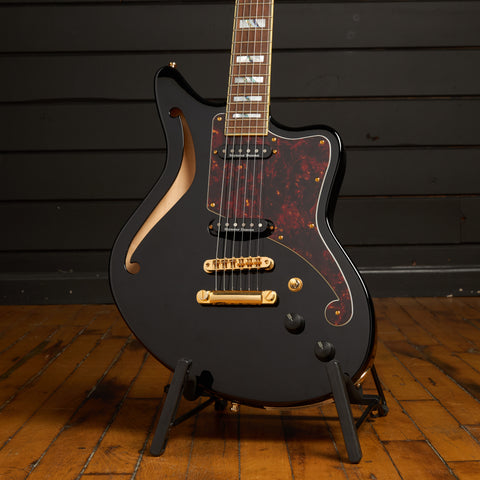 Deluxe Bedford SH - Offset Semihollow with Hardshell Case - Manufacturer's Sample - One of a Kind - Black