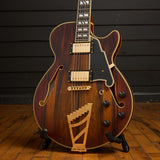 Deluxe SS - Semihollow Single Cutaway w/ p90s w/ Hardshell Case-- Manufacturer's Sample - One of a Kind -Satin Brown Burst