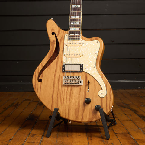 Deluxe Bedford SH - Offset Semihollow w/ w/ Hardshell Case - Artist Sample - One of a Kind - Swamp Ash Natural