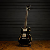 Excel Mini DC Tour - Semihollow Double Cutaway w/ Gig Bag - Manufacturer's Sample - One of a Kind - Solid Black