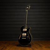 Excel SS Tour - Semihollow Single Cutaway w/ Gig Bag- Manufacturer's Sample - One of a Kind - Solid Black