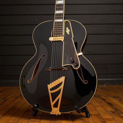 Excel Style B Throwback - Archtop Hollowbody w/ Hardshell Case - Manufacturer's Sample - One of a Kind - Black