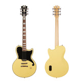 Deluxe Atlantic -Single Cutaway Solidbody w/ Hardshell Case - Artist Sample - One of a Kind - Lemon