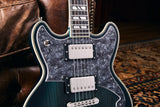 Deluxe Brighton Custom Shop - Solidbody Double Cutaway w/ Hardshell Case - One of a Kind - Blue Burst